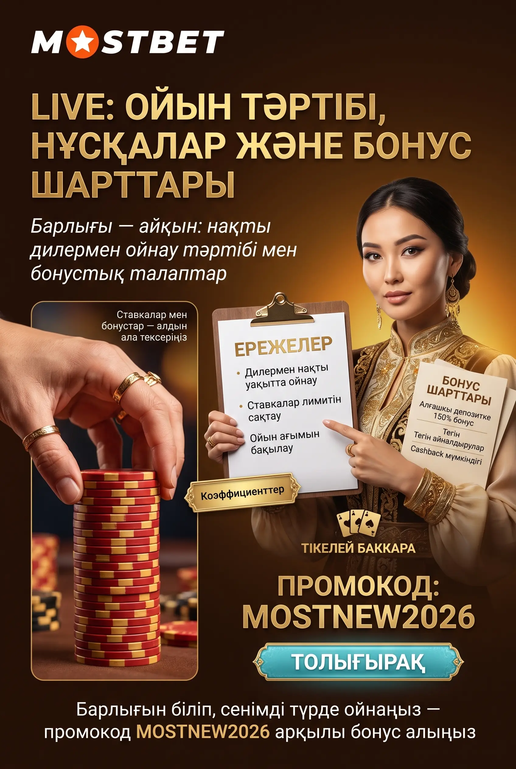 Live казино туралы негізгі ақпарат